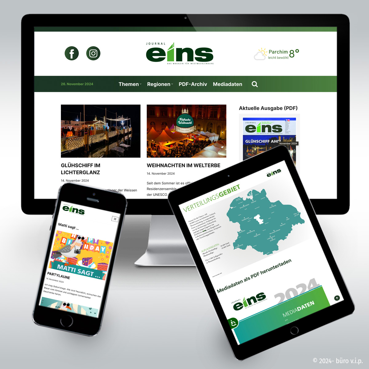 Journal eins Website