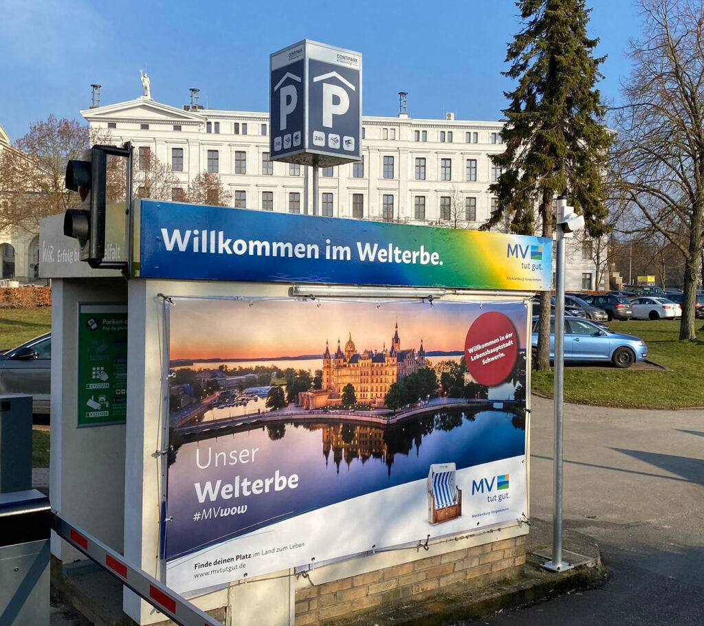 Kassenhäuschen Parkplatz Schweriner Schloss